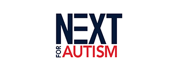 Logo with text that reads: For next autism